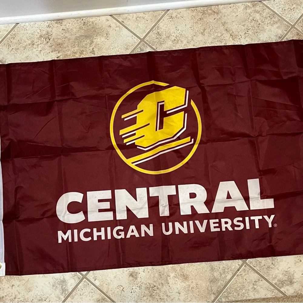 Central Michigan University Flag CMU Chippewas Fire Up CHIPS! 3x5’ Flying C
